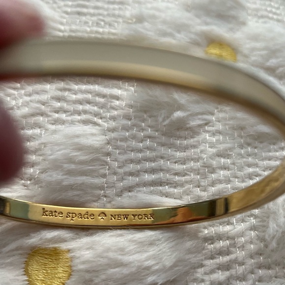 Kate Spade Gold and Cream Bangle Bracelet - Tickle The Ivories. NWOT - Picture 3 of 3